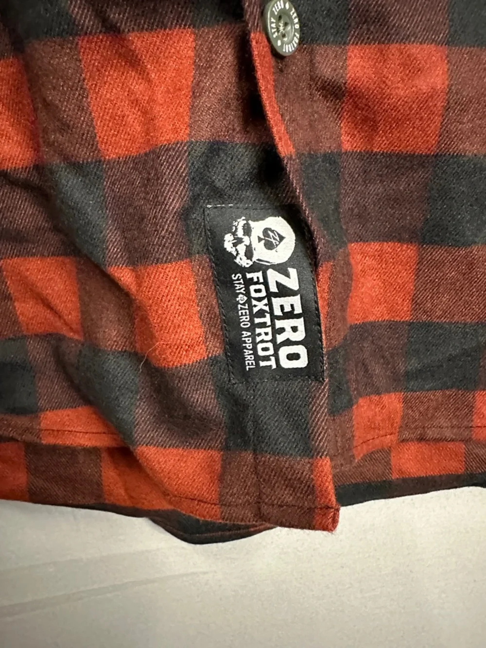 Zero Foxtrot Men’s Flannel Buffalo Check Shirt - Picture 3 of 5